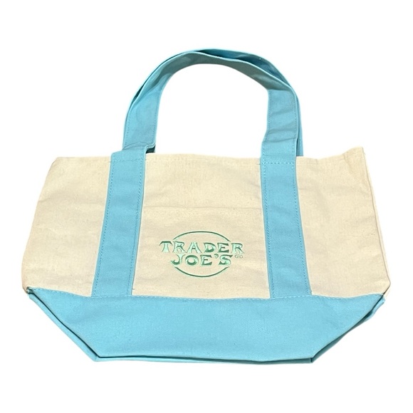 Trader Joe’s NEW Mini Canvas Reusable Tote Bag. - Picture 2 of 3